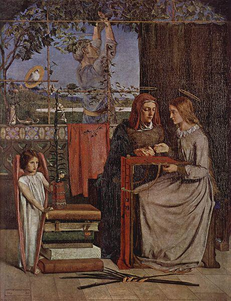 Dante Gabriel Rossetti The Girlhood of Mary Virgin